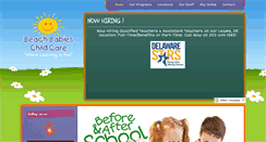 Desktop Screenshot of beachbabieschildcare.com