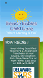 Mobile Screenshot of beachbabieschildcare.com